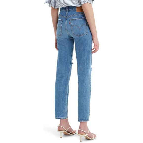 ✨Levi's® Wedgie Icon Fit Ripped Straight Leg Sz 26 Jeans✨ - Picture 3 of 11